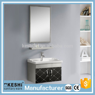 lowes price two doors SS black pattern bathroom cabinets furniture