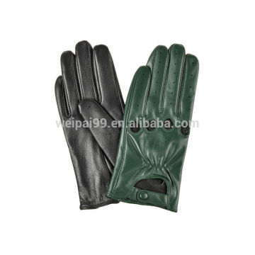 Fashion lady driving sheepskin leather gloves