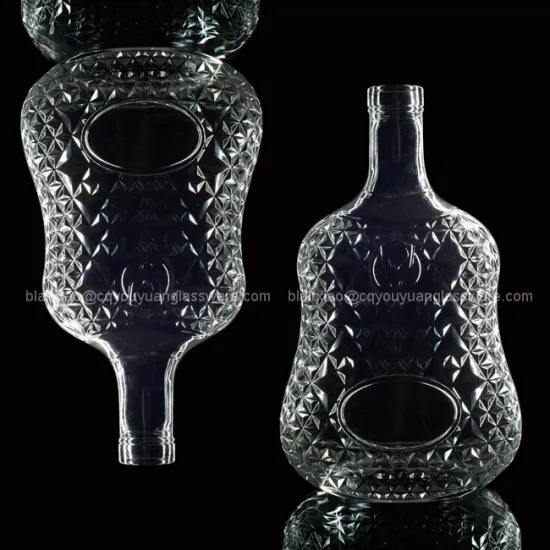 700ML Flint Glass Empty Ciroc Vodka Bottle Guitar Shaped Whisky Glass Bottle