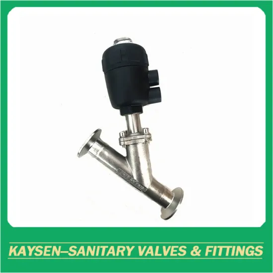 DIN Sanitary clamped angle seat valves