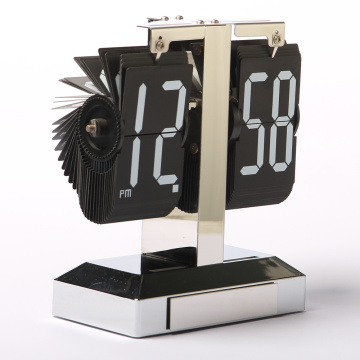 Reloj de escritorio moderno abatible de metal