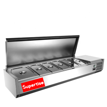 China Factory Stainless Steel Counter Top Cold Food Bar Salad Bar for Sale
