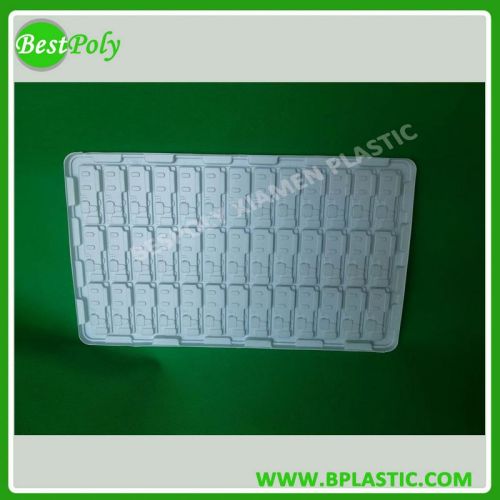 PS thermoforming tray white conductive tray thermoform electronic components tray