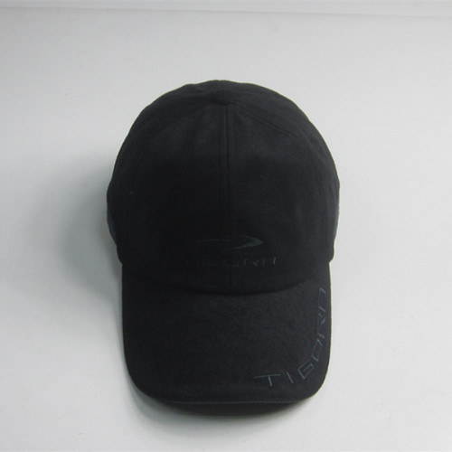 Suede Fabric Peak Bordir Sport Cap