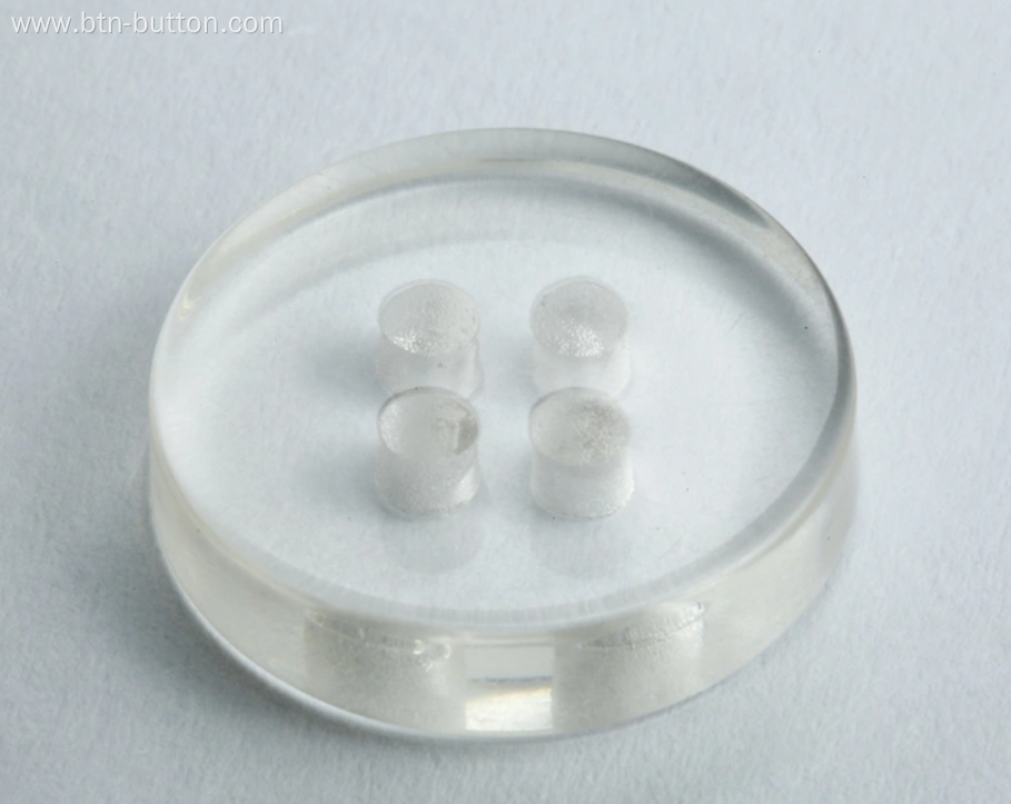 Transparent Pearlescent Resin Buttons