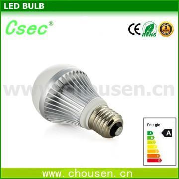 6W High-power LED-lamp met 550lm lichtstroom, E27 Base CE, ROHS