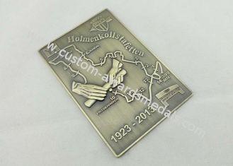 3D Zinc Alloy Die Cast Medals Antique Brass Plating For Mem