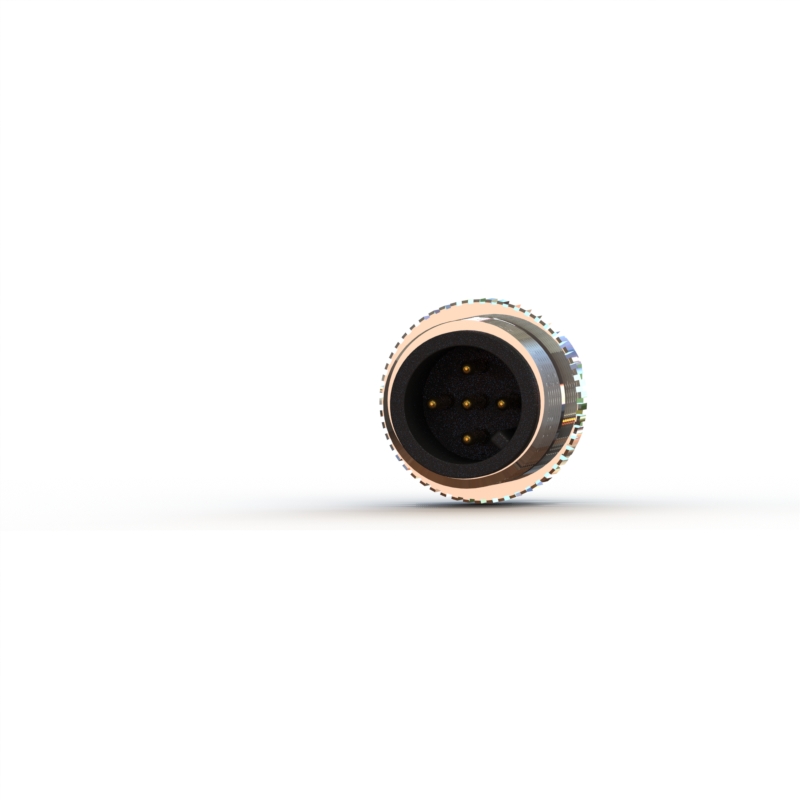 M12 Male 5-pin A Key Shielded Connectors