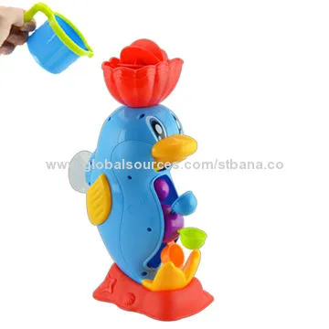Dolphin Bath Set, Made of Plastic Material