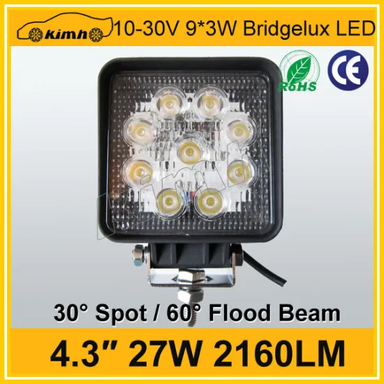 Automobile 27W 12v 24v jeep boat offroad led work light