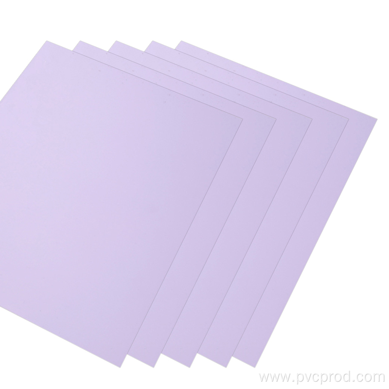 Waterproof PVC sheet for making cards