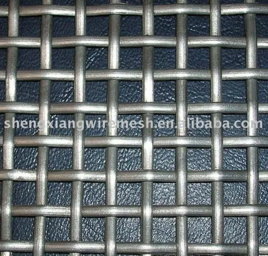 Black Steel Crimped Wire Mesh