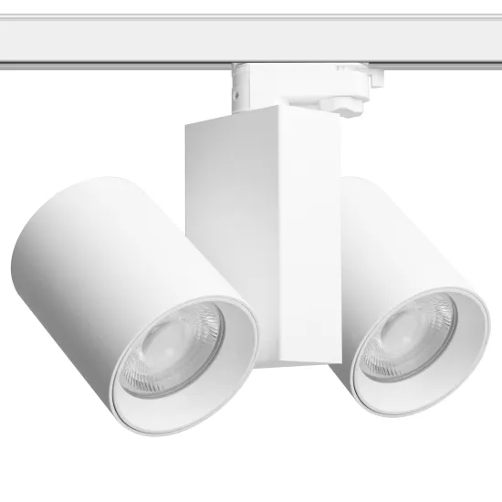 360 Rotatable Dimmable 2x20W LED Track Light for Malls