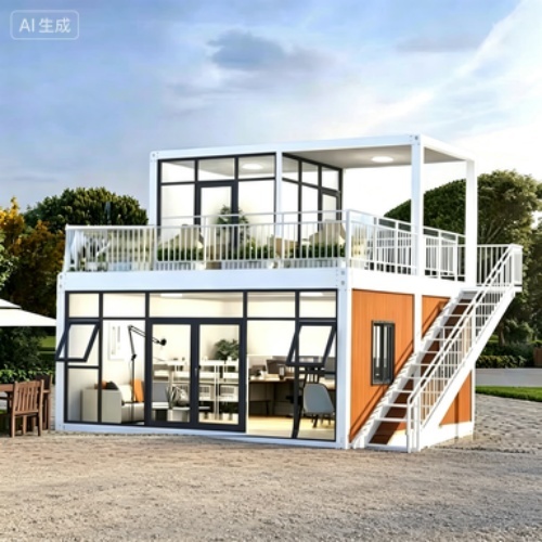 Quick-Setup Folding House Featuring PV-Ready Steel Frame