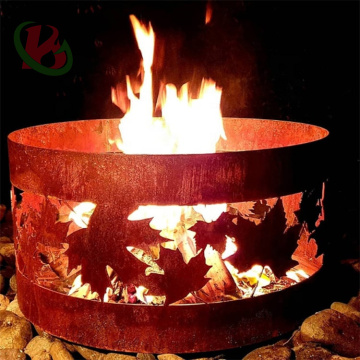 Corten Steel Fire Pits: Outdoor Garden Products for Wood Burning Custom Fireplaces