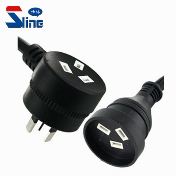Australian Piggyback Power Extension Lead - 10A 240V SAA Approved