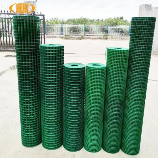 pvc coated green color welded wire mesh roll