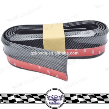 Universal 5.5cm Carbon Fiber Rubber Lip Side Skirt Protector