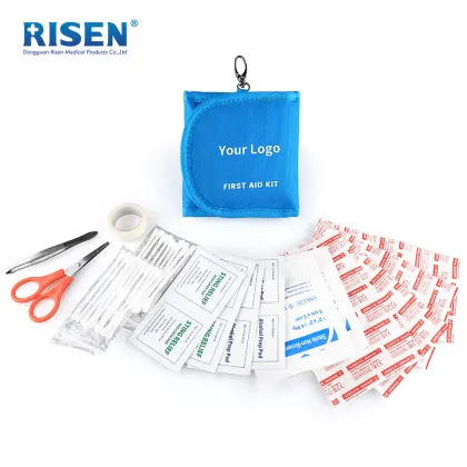 Outdoor emergency first aid red kit vehicle