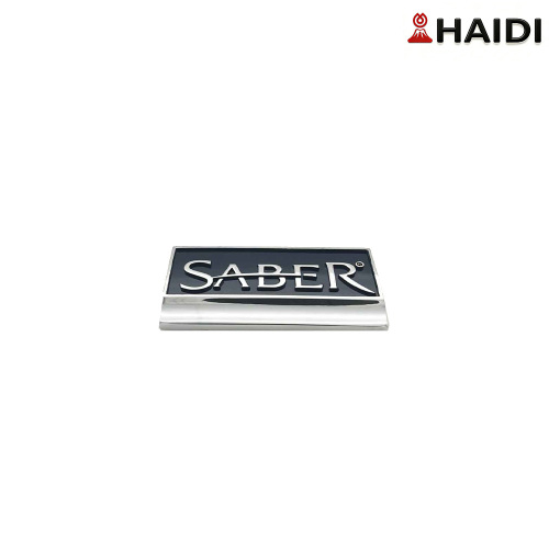 Placa de identificación grabada con láser de precisión para maquinaria