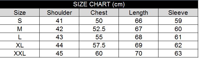 70% Cotton 30% Cashmere Sweater size chart