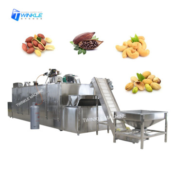 Tenna automatica a cinghia da dado continuo, arachidi, asciugatura e arrosto di caca: soluzione di elaborazione efficiente