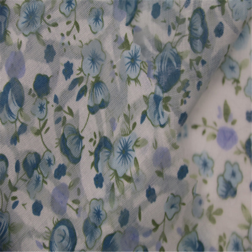 Burnt Out CVC Blended Fabric