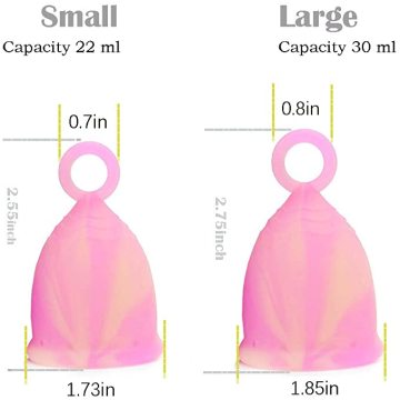 Menstrual Cup with Ring for Beginners Easy Removal