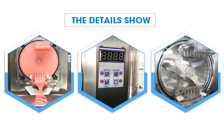 Klein commercieel huis gemaakt Italiaanse ijsmachine Batch Freezer Gelato Maker