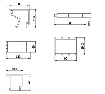 Premium Aluminum Profiles for Windows and Doors in Iraq