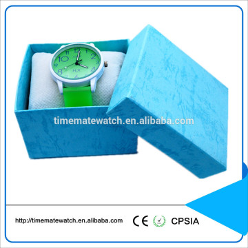 Customized quartz christmas gifts silicone colorful strap watch