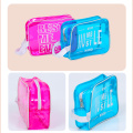 メイクアップバッグ女性の女の子のための透明な化粧品バッグ