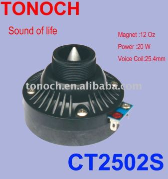 CT2502S-2502 Loudspeaker compression driver 60W 8ohm High frequency with ISO9001&CE&BV&ROHS