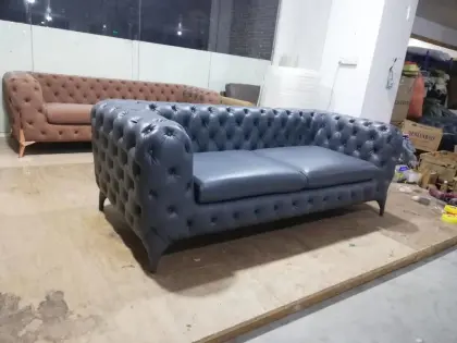 Windsor Three Seater Sofa Tufted Chesterfield Couch