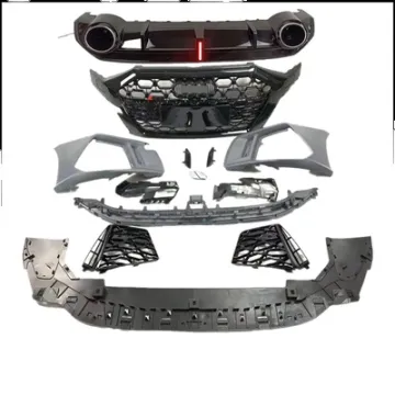 RS3 Style ABS Bumper Grille & Rear Diffuser Upgrade Kit for Audi A3 S3 2021-2022