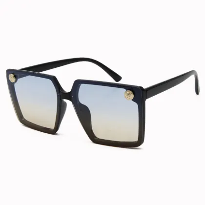 Vintage Women Oversized Sunglasses Designer Luxury Square