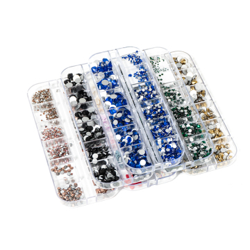 Wholesale Mixed Nail Art Decals: Diamonds, Crystals, and 3D Shinny Nail Decorations