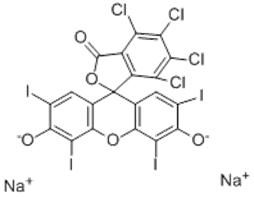 4,5,6,7-Tetrachloro-2',4',5',7'-tetraiodofluorescein dipotassium salt CAS 11121-48-5