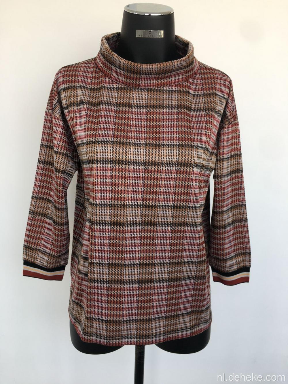 Hoogwaardige gebreide Jacquard -pullover