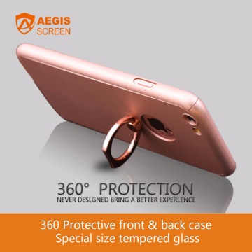 For iPhone 7 Durable Anti Gravity Ring Phone Case 360 Full Cover Mobile Phone Case