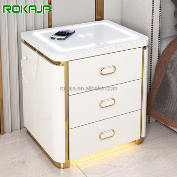 Multifunzionale cabinetto a LED Smart LED con ricarica e sicurezza wireless