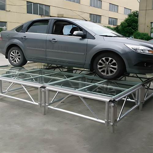 Aluminum Frame Tempered Glass Stage Platform