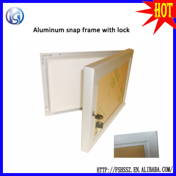 wall mounter lockable snap frame