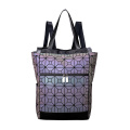 Benutzerdefinierte geometrische luminöse Aufbewahrungsschuh -Rucksack -Organizer Klapper Damen Reisetaschen Gepäck -Rucksack