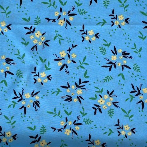 Flower Print 4 Way Stretch 97%Polyester 3%Elastane Fabric