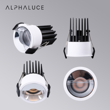 Adjustable Warm White Commercial Wall Washer Down Light 12W COB Downlight