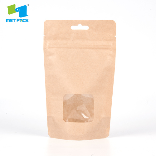 Compostable Stand Up Pouch With Zipper