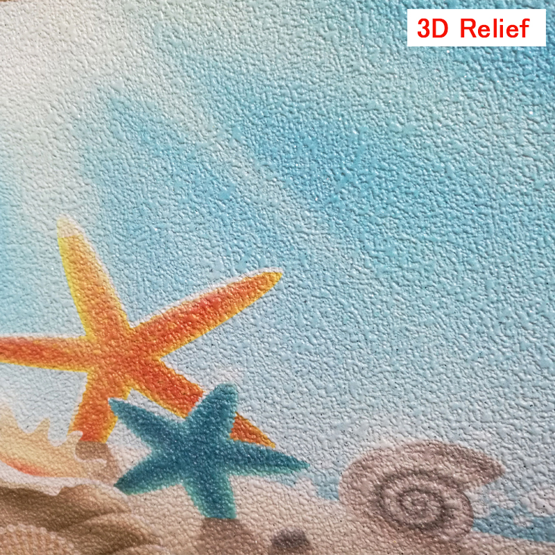 Custom Mural Wallpaper 3D Ocean View Blue Sky And Clouds Beach Living Room Bedroom Wall Covering Wallpaper Papel De Parede 3D