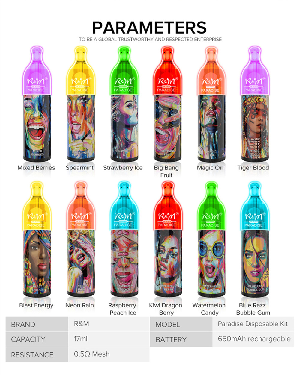 Groothandel R&M Paradise 10000 Puffs wegwerpvotapparaat