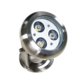 Embedded LED underwater lights for outdoor swimming pools